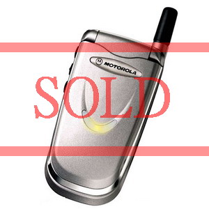 Silver Motorola V8088 / V51, classic V series flip phone - Refurbished